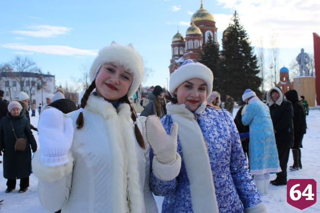 В Саратовской области состоялось шествие Дедов Морозов