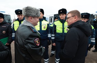 Алексей Текслер открыл новый пункт полиции в деревне Круглое