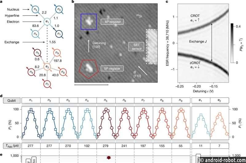 Процессор на основе кремниевых атомов связывает 11 кубитов с точностью более 99%