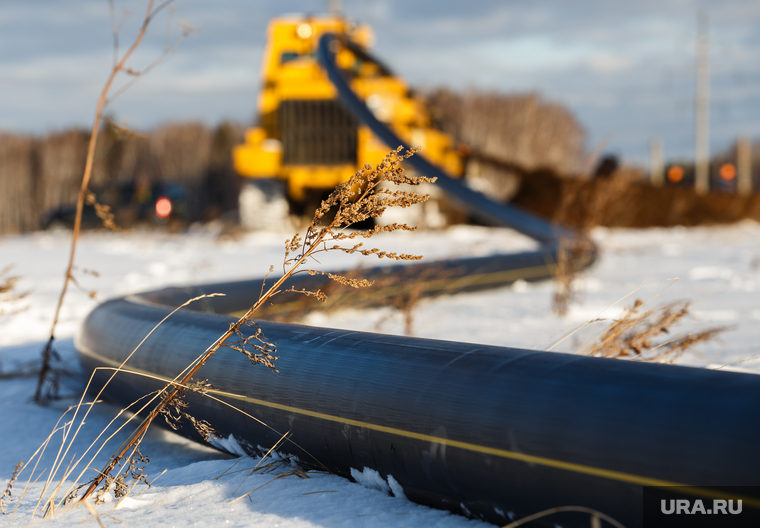 Прокладка нового газопровода высокого давления. Газпром газораспределение. Екатеринбург