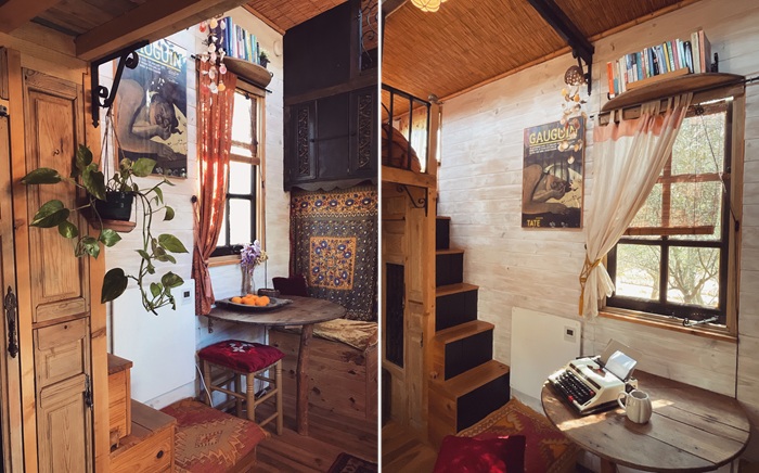 Зона столовой в The Little Wooden House.