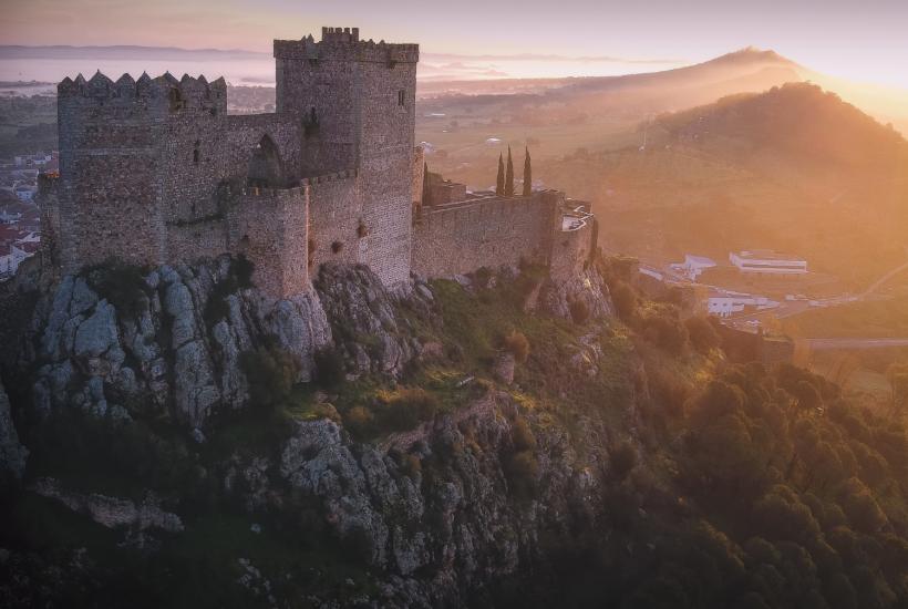 Захватывающий снимок средневекового замка