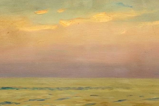Игорь Рубан. Розовый штиль (фрагмент). 1956