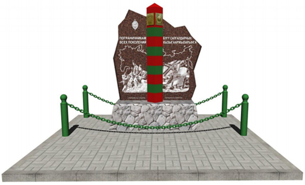 Пограничный столб рисунок на памятник