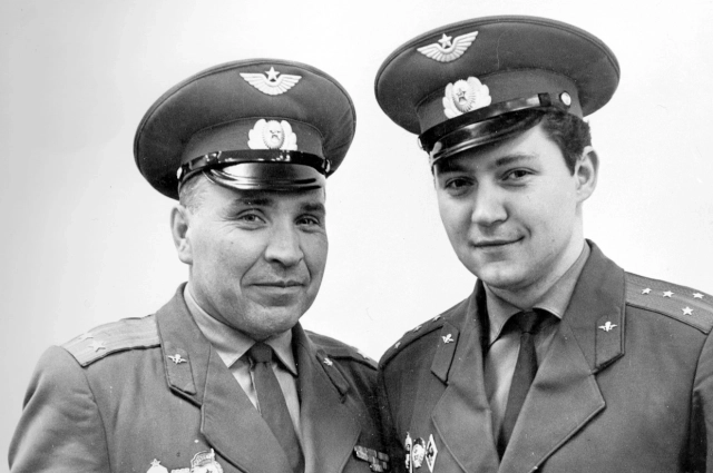Участники исторического десанта Л. Зуев и А. Маргелов.