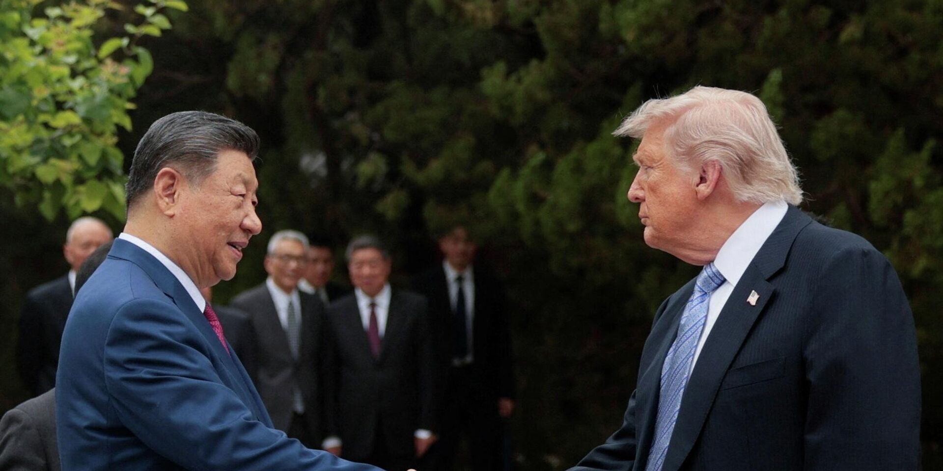 Президент США Дональд Трамп и председатель Китайской Народной Республики Си Цзиньпин в Пекине, Китай - ИноСМИ, 1920, 16.05.2026