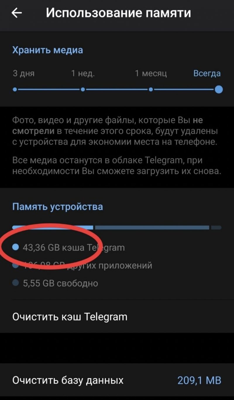 Телеграмм почистить кэш андроид фото 87
