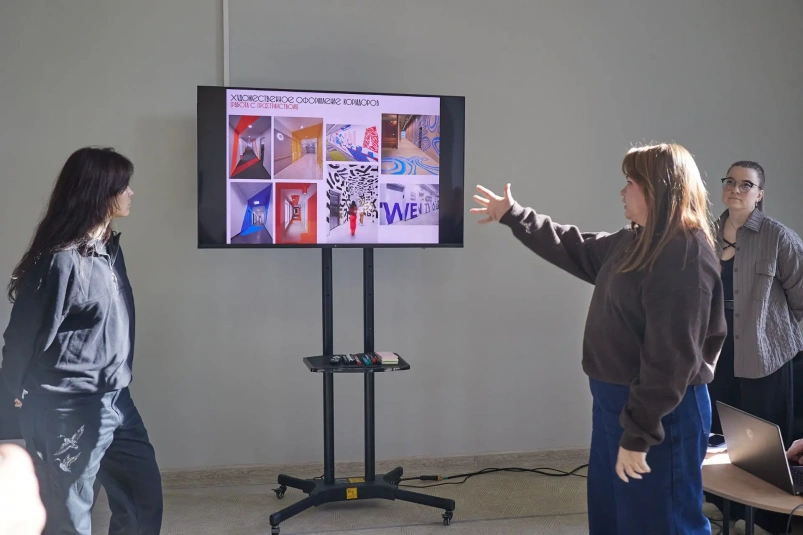 Проект оформления внутренних помещений студгородка СахалинТех пресс-служба правительства Сахалинской области