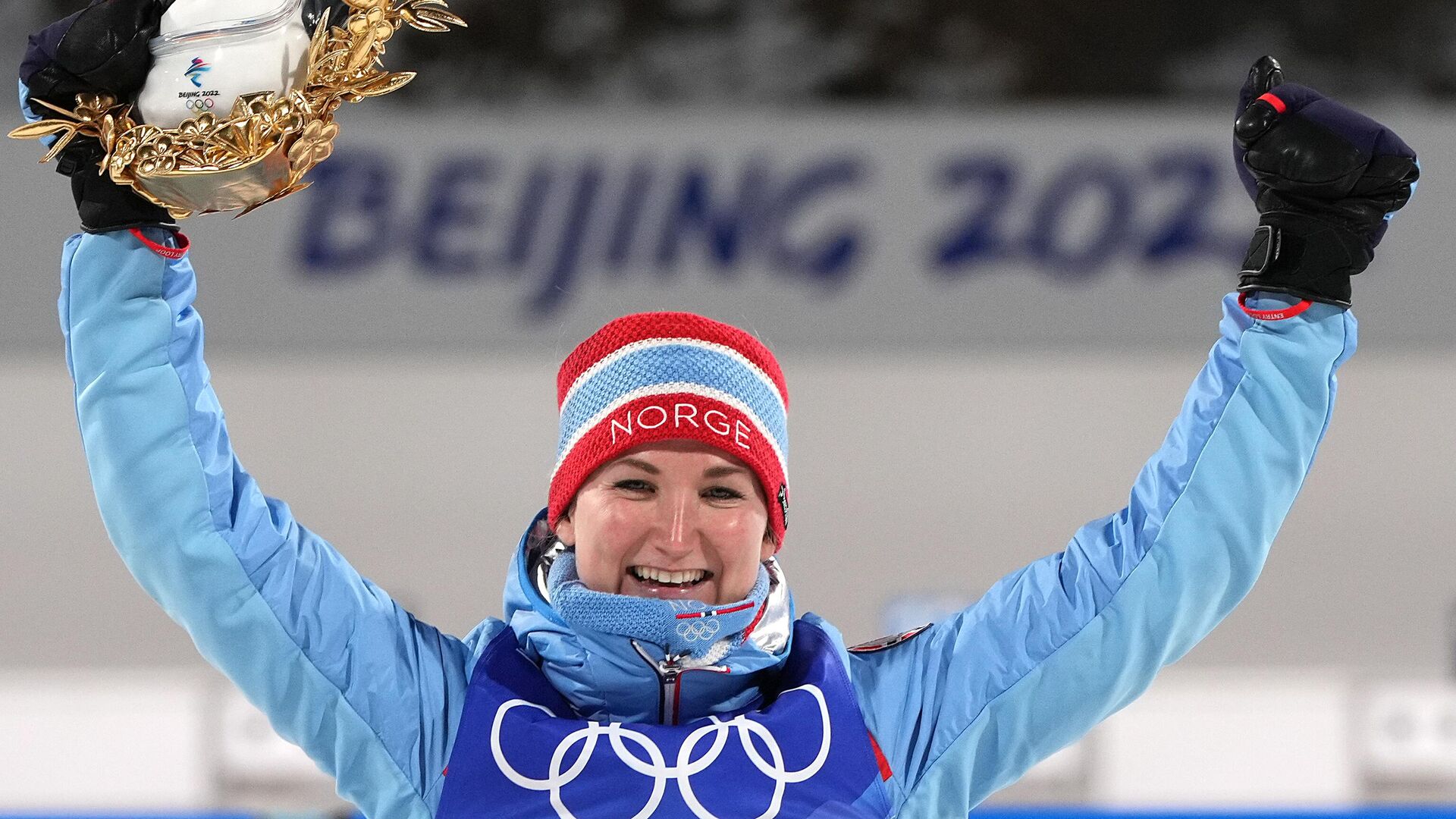 Олимпийская чемпионка биатлонистка Норвегии