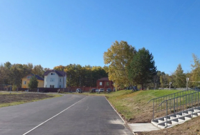 Школьный стадион и спортивную площадку обновили в селе Осиновая Речка по президентской госпрограмме