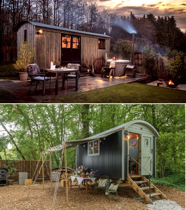 Blackdown Shepherds Hut – романтичный ретрит, предлагающий отдых в «Пастушьих хижинах» (Англия).