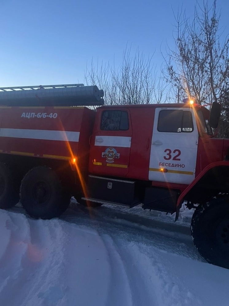 В Курской области во время пожара выгорел жилой дом