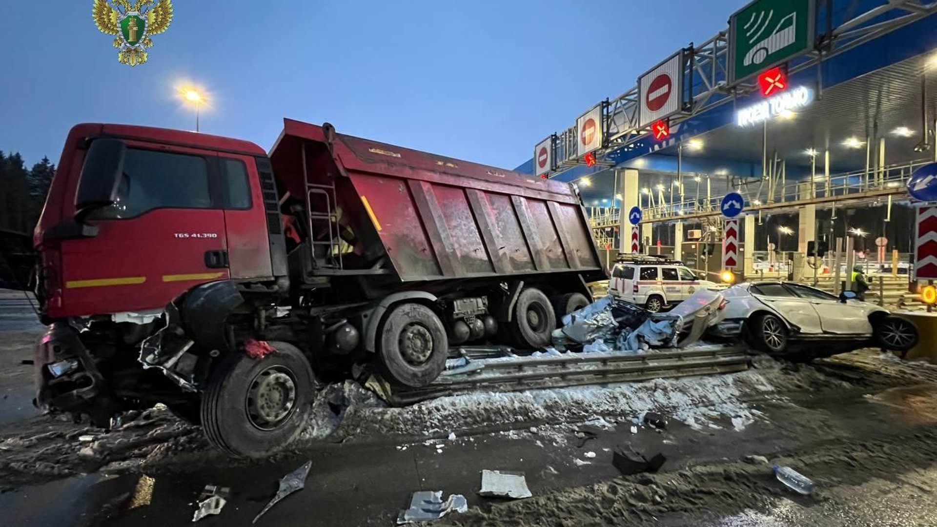 Уголовное дело возбудили после ДТП на пункте оплаты проезда в Одинцове