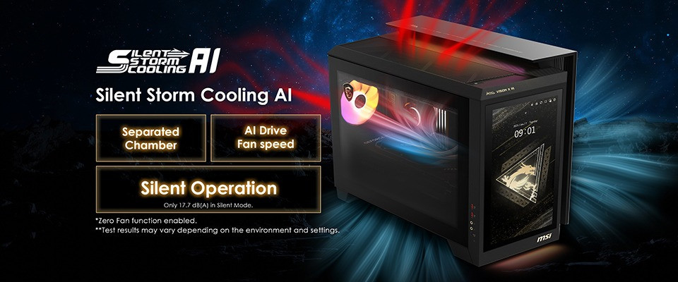 MSI представила мощный игровой компьютер MEG VISION X AI 2 с 13-дюймовым сенсорным экраном