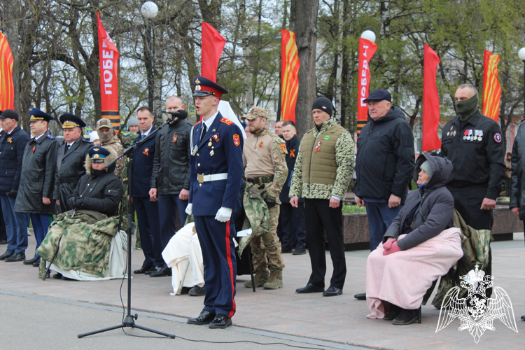 В Вологде руководство, сотрудники и военнослужащие региональной Росгвардии приняли участие в параде Победы