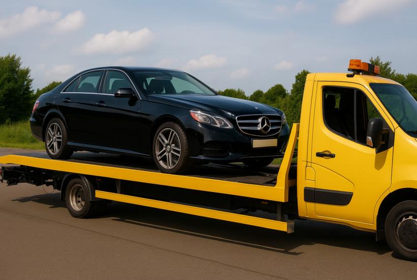 Машина на эвакуаторе