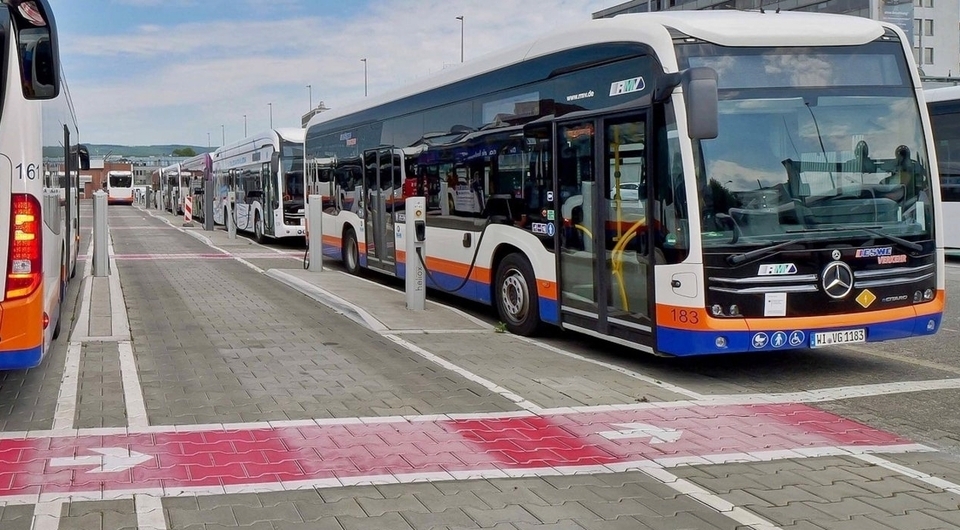 Daimler Buses в Висбадене: электробусный парк