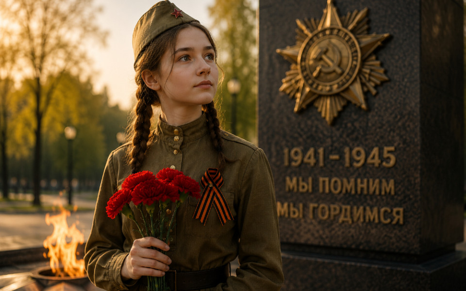 Как сделать фотосессию ко Дню Победы через нейросеть