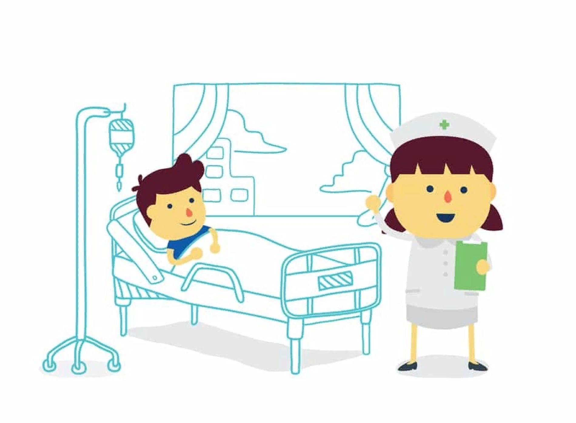 клоун в больнице. пациент в постели. дни больного ребенка в больнице. уодкб им горячева ульяновск главный врач. детская больница в ульяновской области.