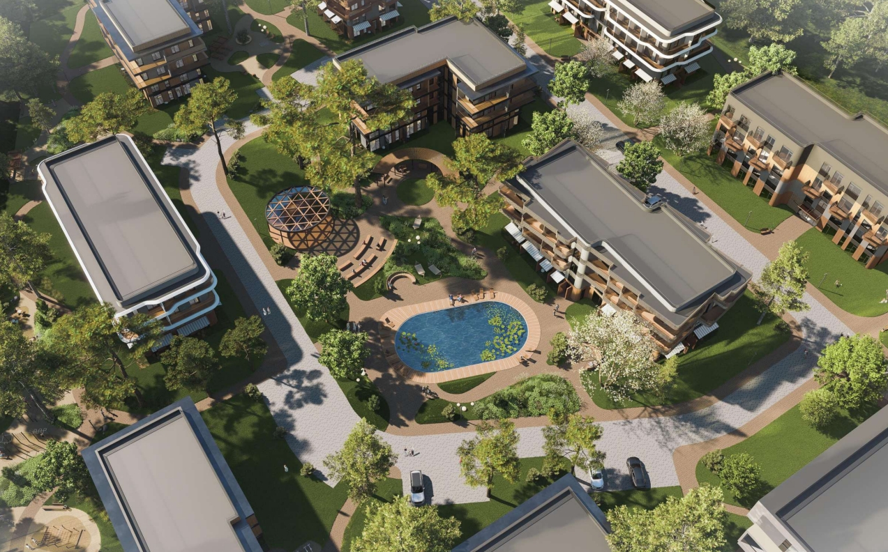 Архитектурная концепция санатория в Солнечном