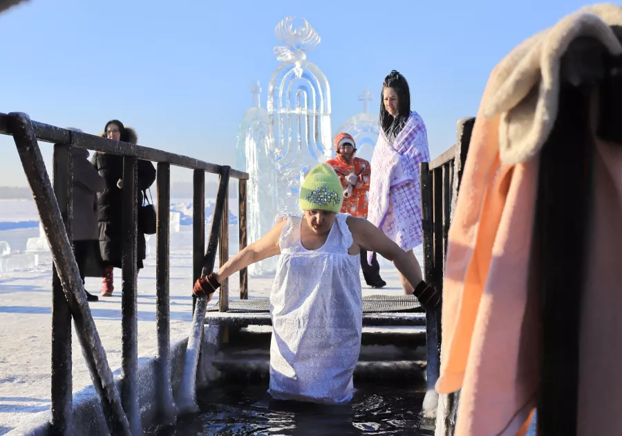 Крестный ход 2024 год. Крещение. 