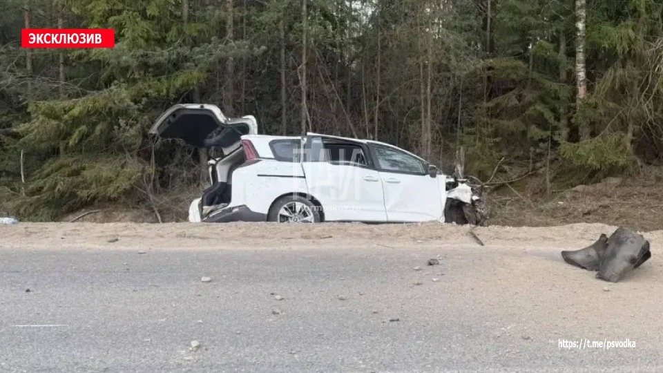 Ребенку потребовалась госпитализация после съезда автомобиля в кювет в Себежском районе