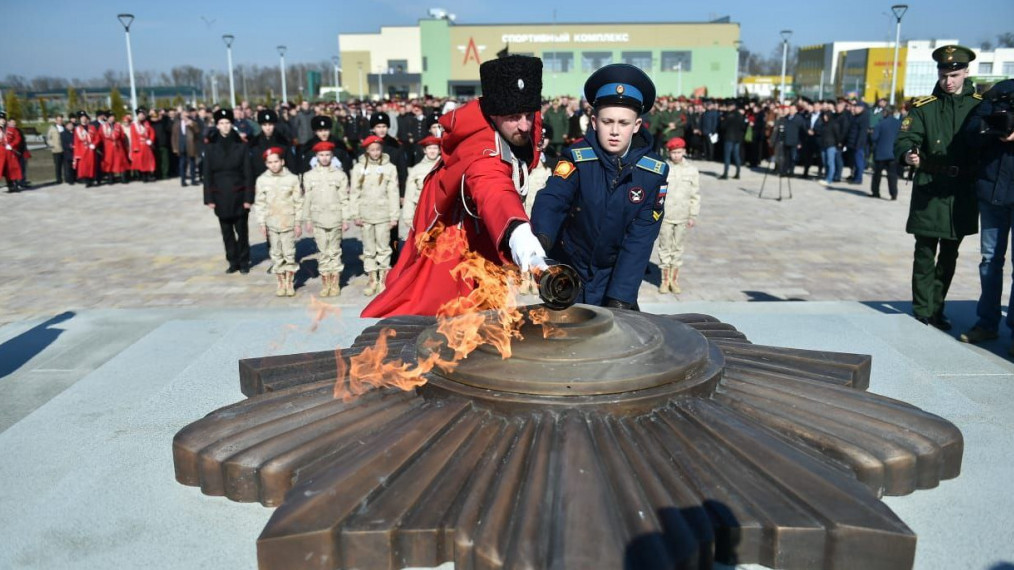 В Динском районе открыли крупнейший в Южном федеральном округе военно-патриотический центр