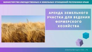 Фермеры могут арендовать земельный участок в Симферопольском районе для ведения растениеводства