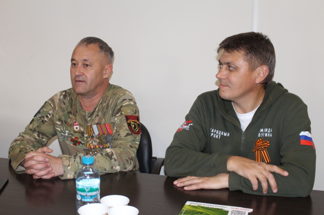 Встреча с ветераном специальной военной операции, открытие стенда героям СВО - землякам