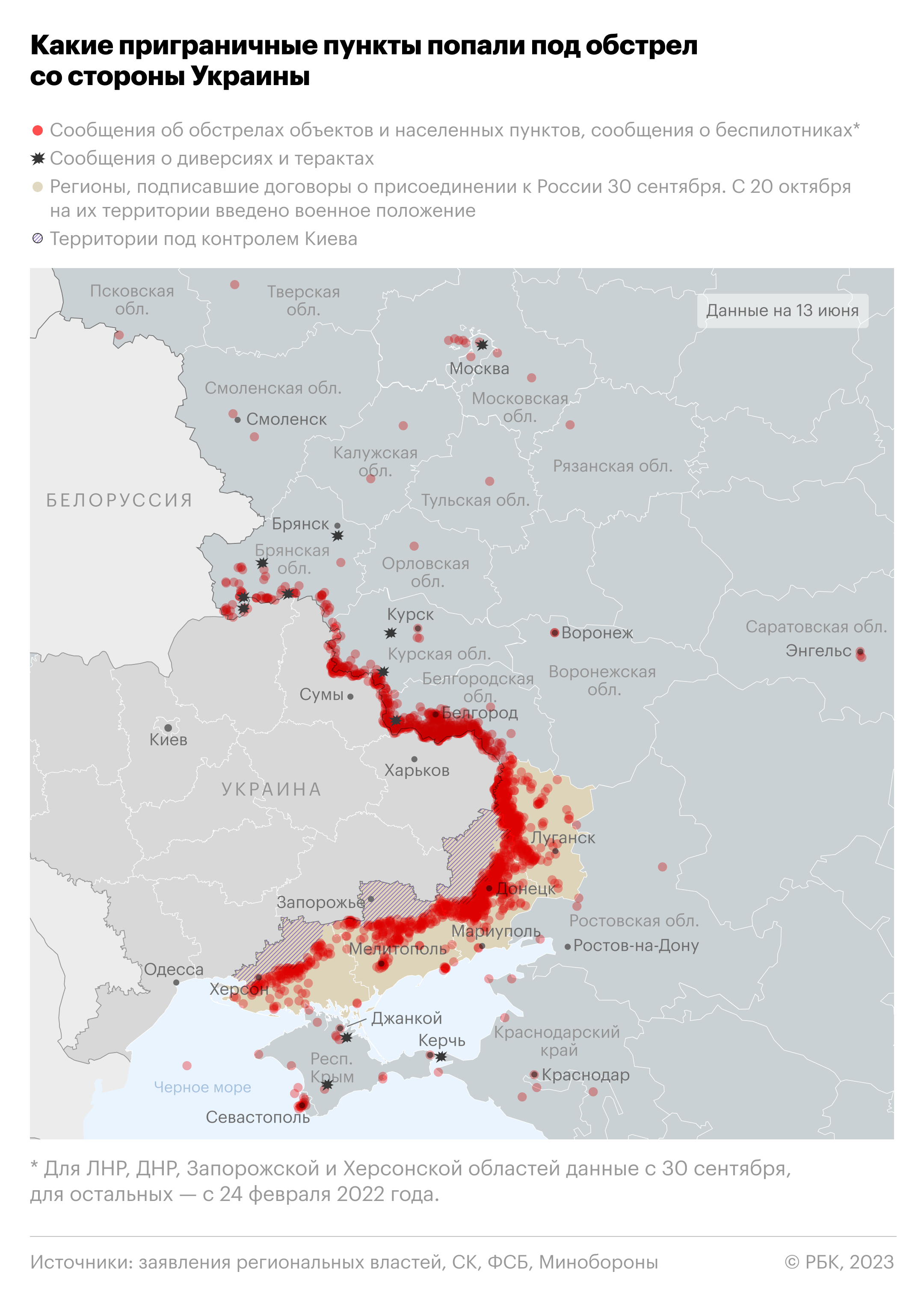 Карта боевой операции на сегодня