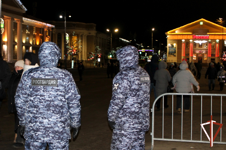 Росгвардия обеспечила безопасность жителей Зауралья в новогоднюю ночь