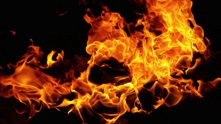 Под Воронежем произошёл пожар в частном доме: есть пострадавший