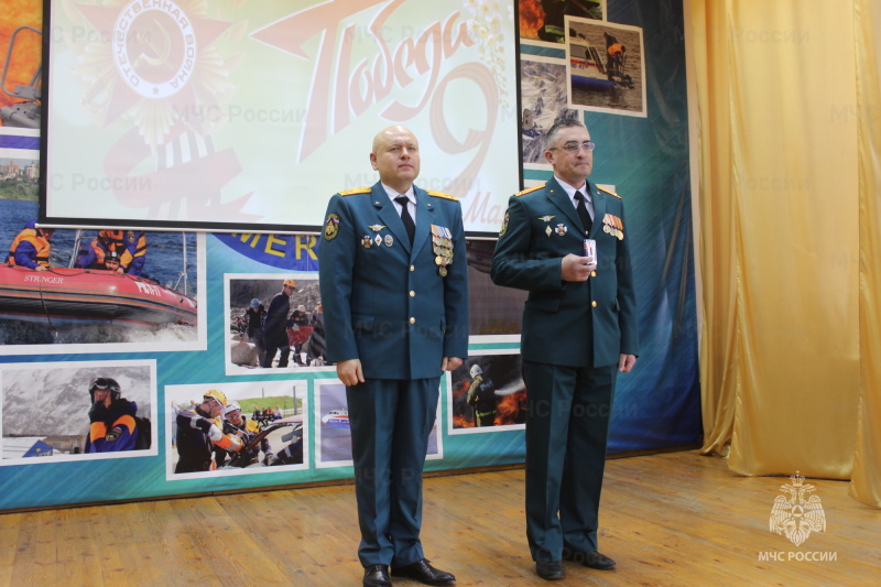 В Главном управлении МЧС России по Чувашии состоялось торжественное собрание личного состава и ветеранов в честь предстоящего Дня Победы