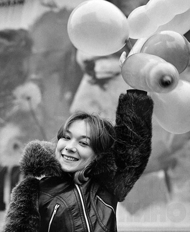 Студентка театрального училища им. Б. Щукина Елена Коренева, 1974 год