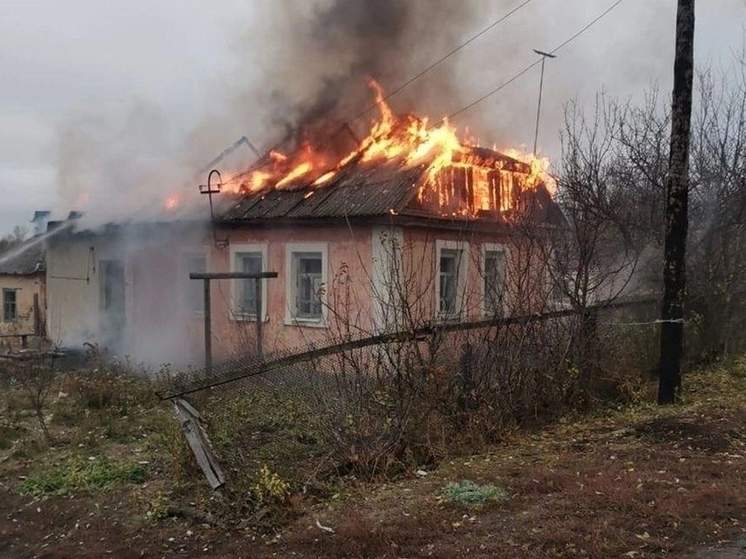 В Советском районе Курской области сгорел жилой дом