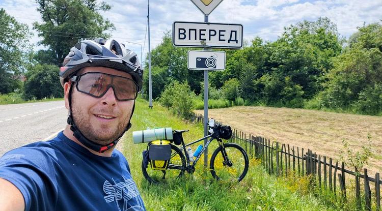 На пути встречал добрых людей. Белгородец прокатился в Краснодарский край на велосипеде