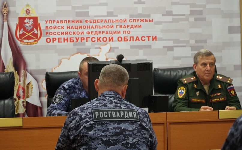 Председатель Оренбургского гарнизонного военного суда провел встречу с сотрудниками и военнослужащими Управления Росгвардии по Оренбургской области