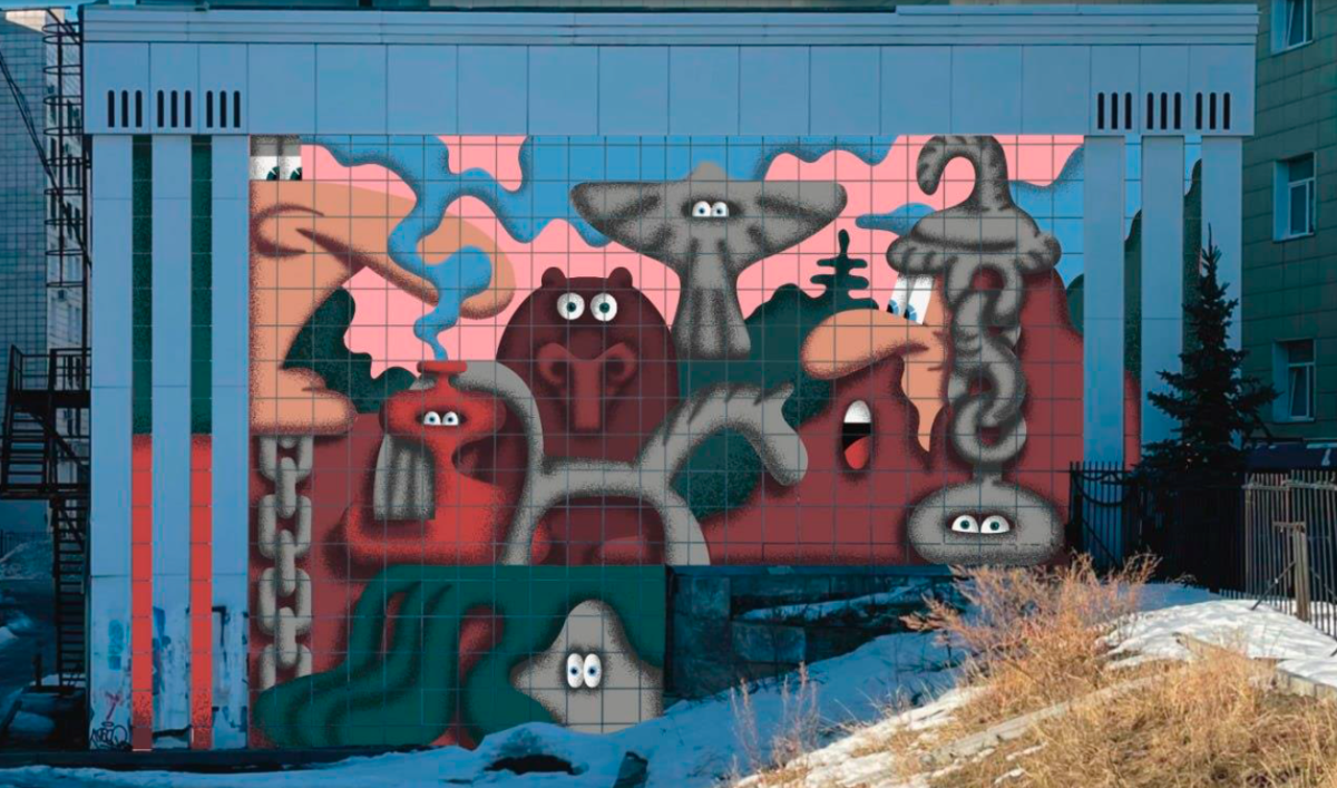 Проект мурала на Екатерининской, 96