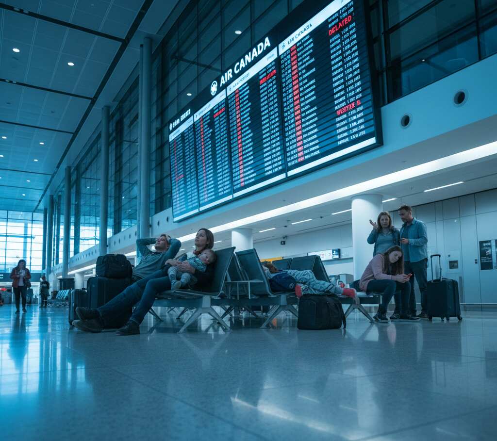 Авиакризис в Канаде: 75 отмен, 864 задержки и тысячи застрявших пассажиров в Торонто, Монреале, Ванкувере и других городах