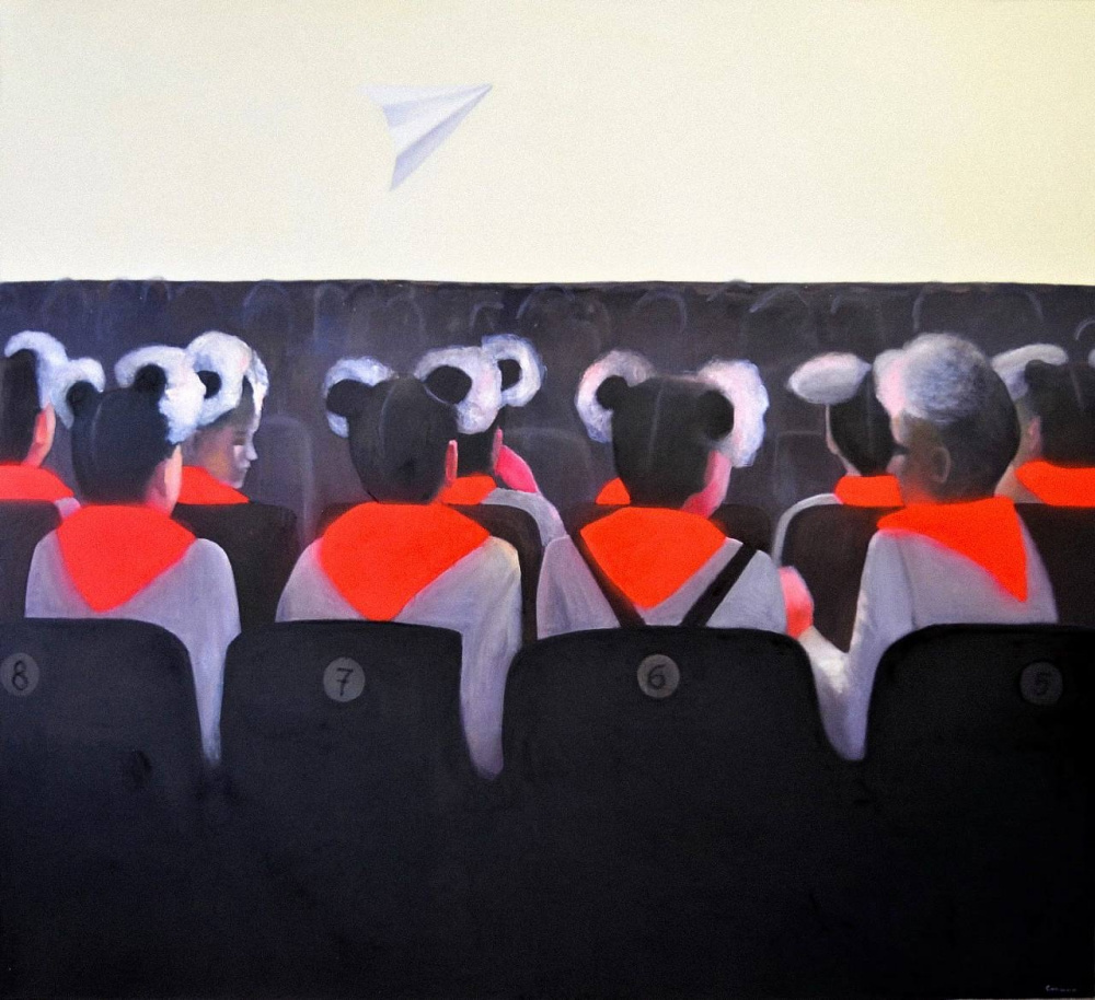 Юлия Сопина. Орлята. 2021. Холст, масло, акрил. Собрание Андрея и Татьяны Пеньковых