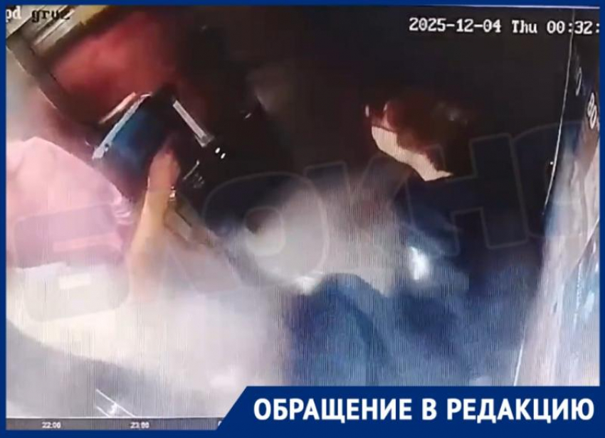 Хулиганы расстреляли лифт из пневмомолотка и ушли безнаказанными в Краснодаре