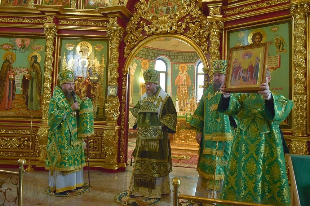 В кафедральном соборе Череповца состоялось прославление в лике местночтимых святых братии Синозерского монастыря 