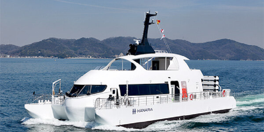 Первое в Японии пассажирское судно на водороде и биодизеле приступило к работе 