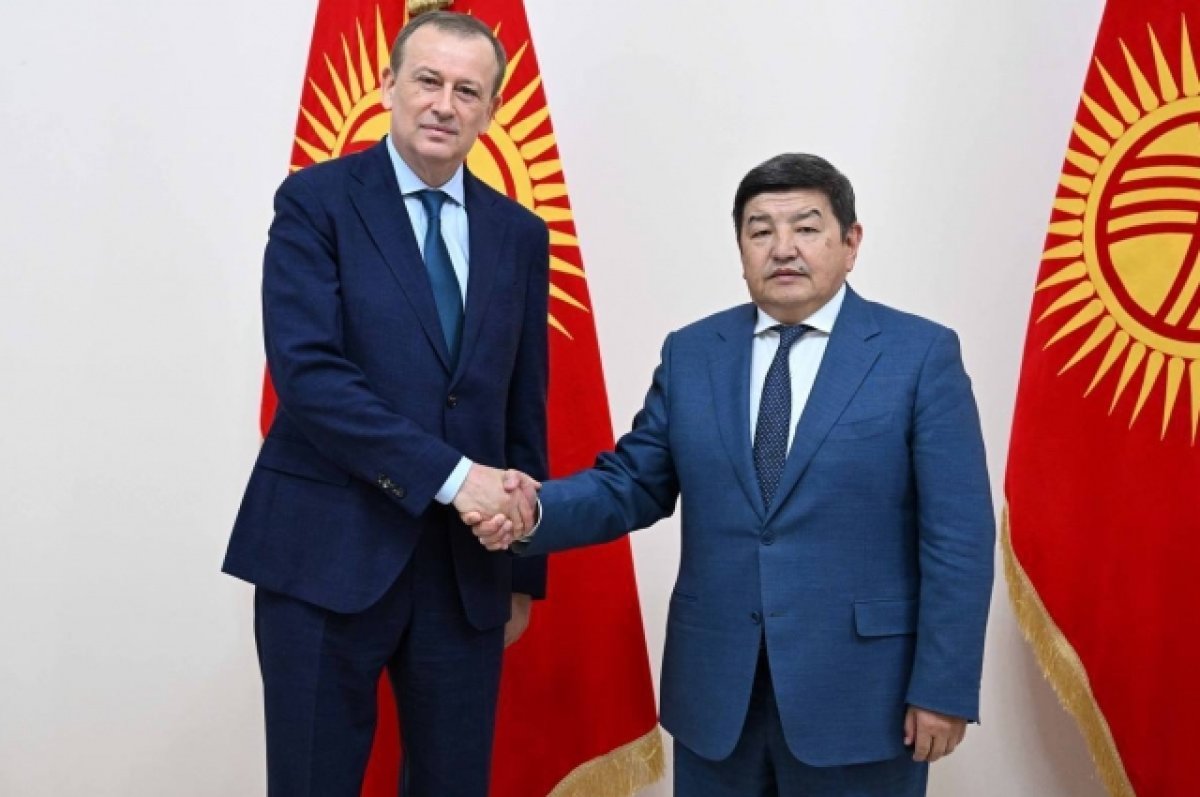 Александр Дрозденко и руководитель администрации президента Киргизской Республики Акылбек Жапаров.