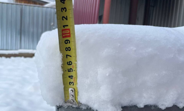В Кировской области зафиксирована высота снежного покрова до 17 см