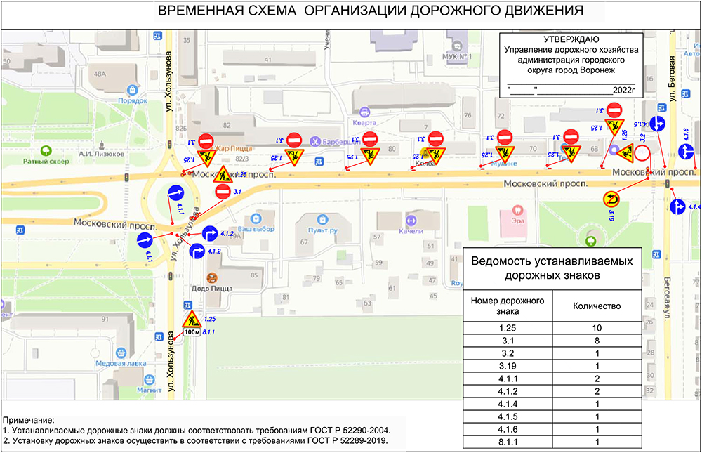 Карта дорог ставрополя со знаками