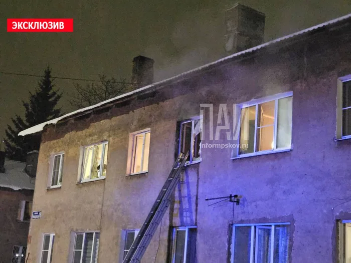 В Великих Луках на пожаре погиб человек (ФОТО)