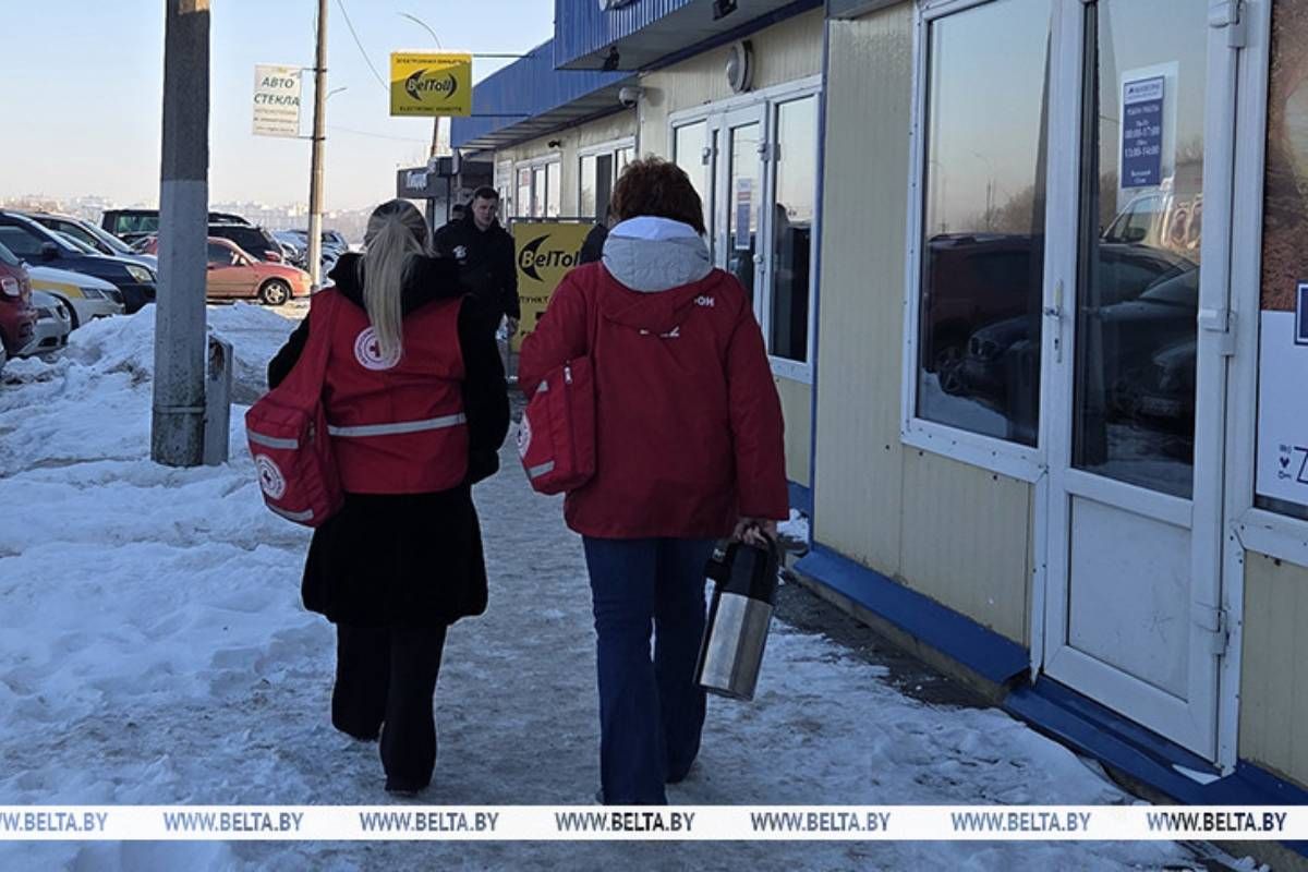 В ПП «Брест» работает пункт обогрева для пересекающих границу