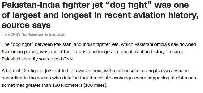 125 истребителей: CNN сообщил о «крупнейшем воздушном бое в истории» | Русская весна