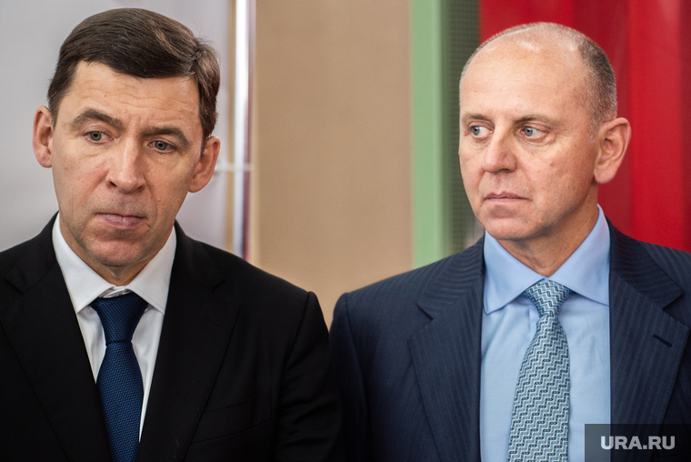 Торжественная церемония ввода в эксплуатацию нового комплекса термообработки труб на Северском трубном заводе. Свердловская область, Полевской, куйвашев евгений, пумпянский дмитрий